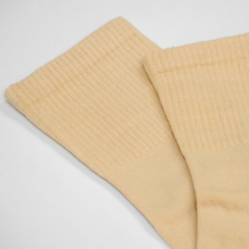 Hohe Baumwollsocken in creme