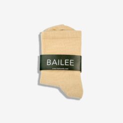 Hohe Baumwollsocken in creme