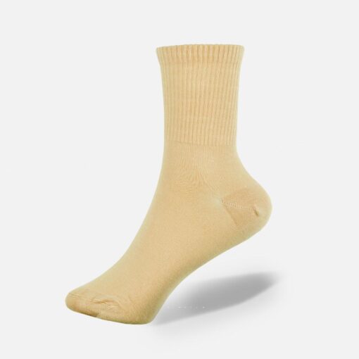 Hohe Baumwollsocken in creme