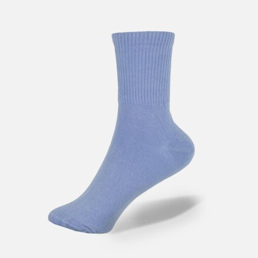 Hohe Baumwollsocken in blau