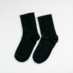 hohe Socken in schwarz aus Baumwolle