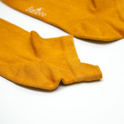 Bamboo Kurzsocken in Kürbisfarbe für Damen