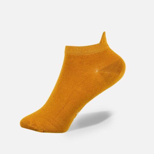 Bamboo Kurzsocken in Kürbisfarbe für Damen